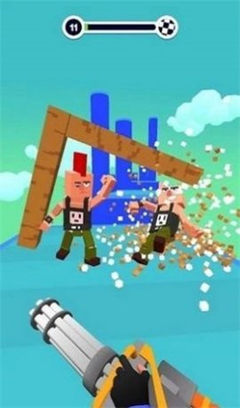 方块工艺射击3d